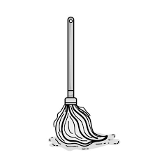 These 11 cleaning products and supplies are the items that your home should definitely have. Grayscale Mop Sweep Object To Clean The House Download Free Vectors Clipart Graphics Vector Art