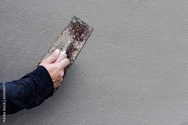 Concrete Wall Background Hand Using