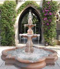 Outdoor Spaces With Water Fountains