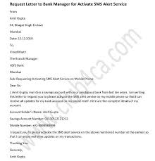 How to write an official letter of request. Request Letter To Bank Manager For Activate Sms Alert Service