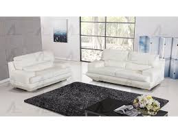 white genuine leather sofa set