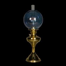 Blue Oil Lamp Shade Regency Style Lamp