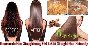 Once complete, cover hair with a silk scarf and allow your hair to dry overnight. Homemade Hair Straightening Gel To Get Straight Hair Naturally Without Any Chemical