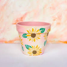 Sunflower Indoor Planter Flower Pot