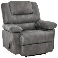 homcom manual recliner chair reclining sofa with wide seat hidden storage armrests grey