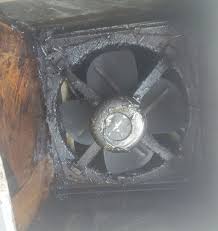 kitchen exhaust fan before cleaning kbe