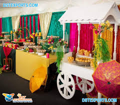 mehndi celebration food stall carts