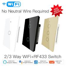 Live Wire Rf433 Wifi Wall Touch Switch