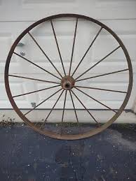 Antique Wagon Tractor Wheel Metal 16