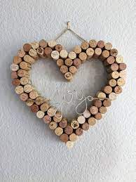 Wine Cork Heart Outline