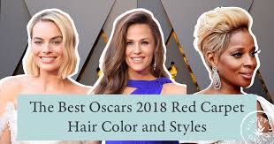 oscars 2018 red carpet hair color