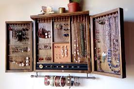 Jewelry Cabinet Dark Walnut Jewelry