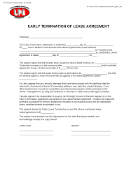 30 best early lease termination letters