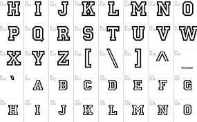 letterman font free