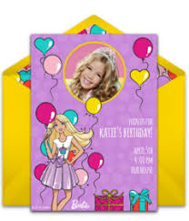 Great savings & free delivery / collection on many items. Free Barbie Online Invitations Punchbowl