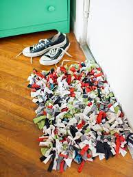 how to make a recycled t shirt rug