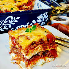meaty lasagna with chorizo peter s