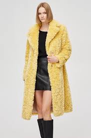 Faux Shearling Coat Bsb Fashion