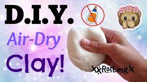 d i y air dry clay how to make clay