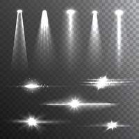 light beam vector art icons and