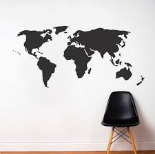 World Wall Decal Atlas Wall Vinyl
