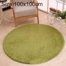 ksolid round carpet soft fleece mat