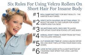 how to use velcro rollers on short hair