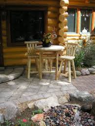 Cedar Log Bar Table