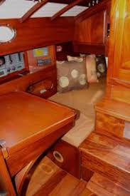 Quarter Berth Doubles As A Seat For The Chart Table To
