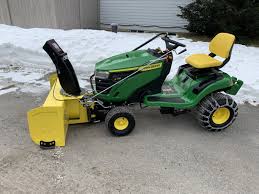 john deere s130 lawn tractor w 44 snow