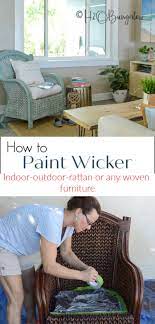 how to paint wicker furniture quickly