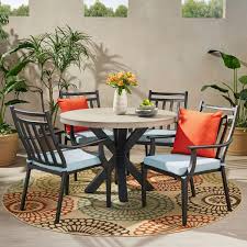 olive outdoor 5 piece dining set with