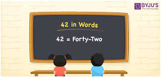 42 In Words Write Spelling Of 42 In Words