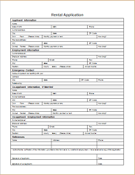 Rental Application Form Template For Word Document Hub