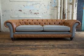 Grey Wool Chesterfield Sofa British