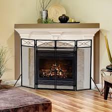 Fireplace Screen With Doors Large Flat