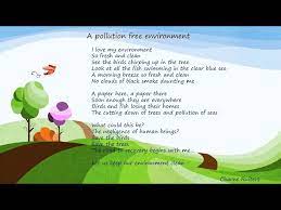 a pollution free environment poem