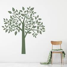 Leafy Tree Birch Tree Wall Sticker