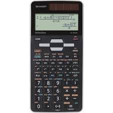 Black Grey Sharp Sh Elw506tgy Calculator
