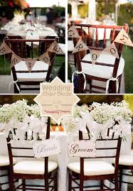 beautiful chair decorations wedding