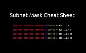 subnet mask cheat sheet a tutorial