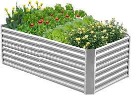 Galvanized Planter Raised Garden Boxes