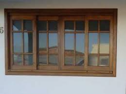 Thumbnail da imagem de janela madeira angelim 115b 140x120x17 vidro liso com grade. Carpintaria Rezende Janela De Madeira Com Vidro Quadriculado