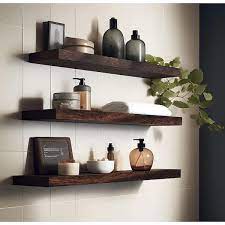 Brown Decorative Wall Shelf Set