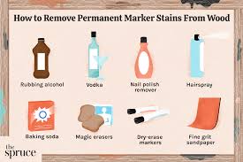 how to get permanent marker stains off wood