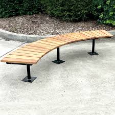 Fawkner Curved Timber Bench Seat