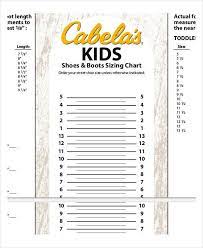 printable shoe size chart 9 free pdf
