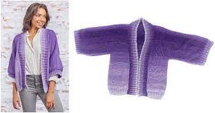 kimono style knitted jacket free