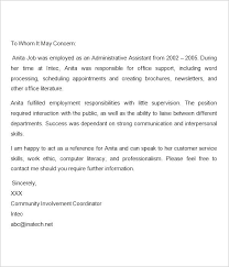 Employer Reference Recommendation Letter Graduate Sample
