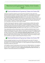Competent Mechanical Engineering Charts Mechanical